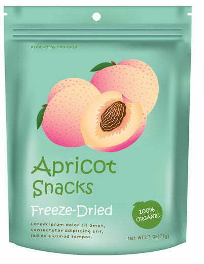 Apricot Packaging Design Vector