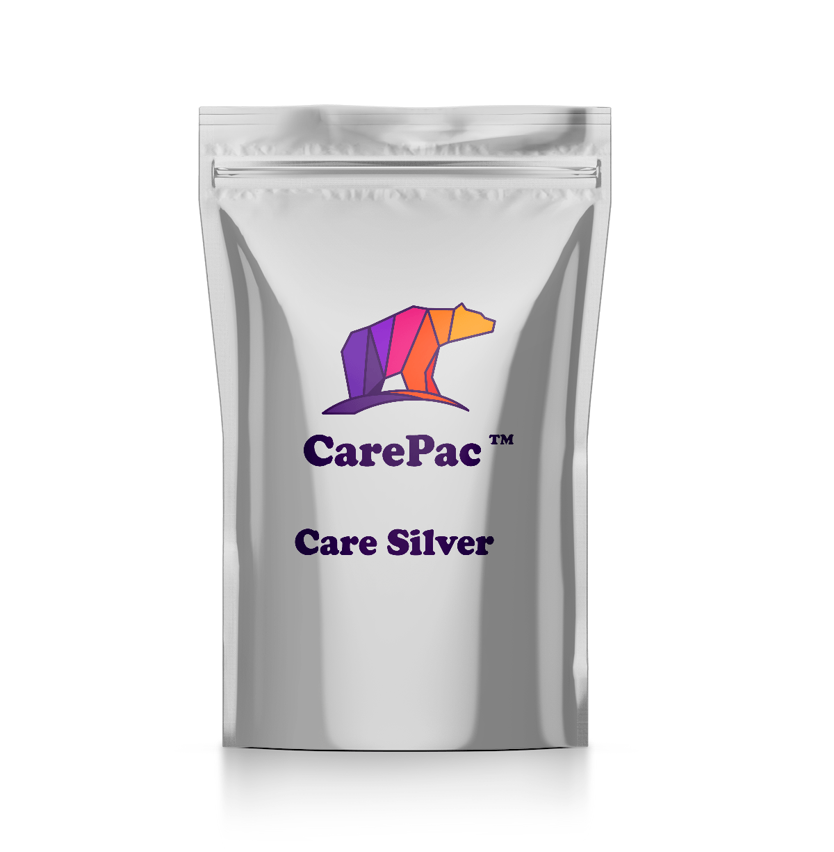 Metallic Stand Up Pouch with Zipper Mockup