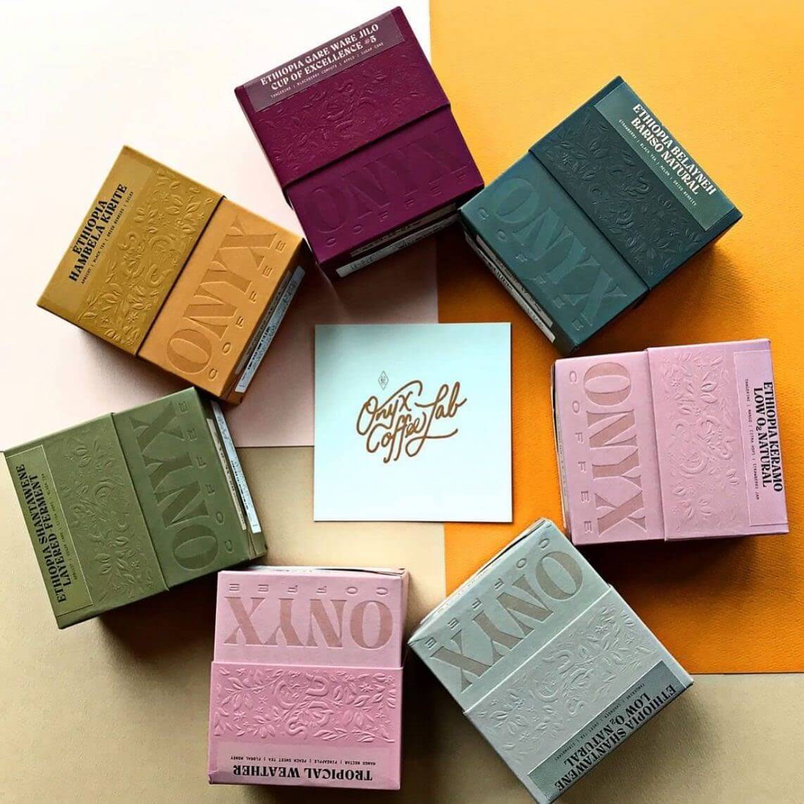 15 Awesome Coffee Bag Design & Packaging Ideas 1 Onyx Coffee Lab Coffee Bags