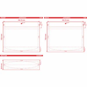 Custom Stand-Up Pouch 8.125x10x3.5 Dieline
