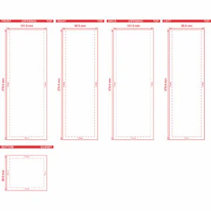 Flat Bottom Pouch No Zipper 4x11x3.5 Dieline