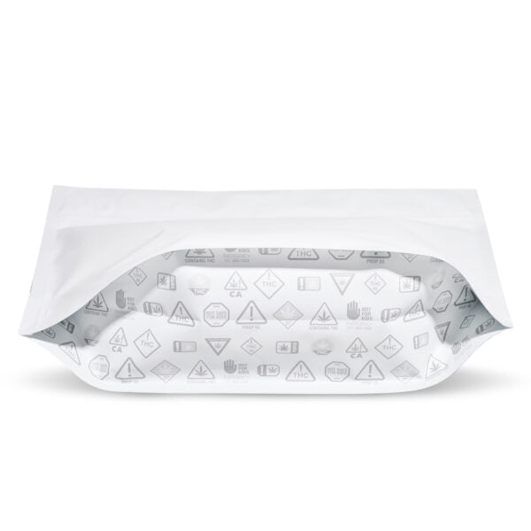 ART9872 Matte White Child Resistant 12×9×4 (Exit Bag) – 100 Pack