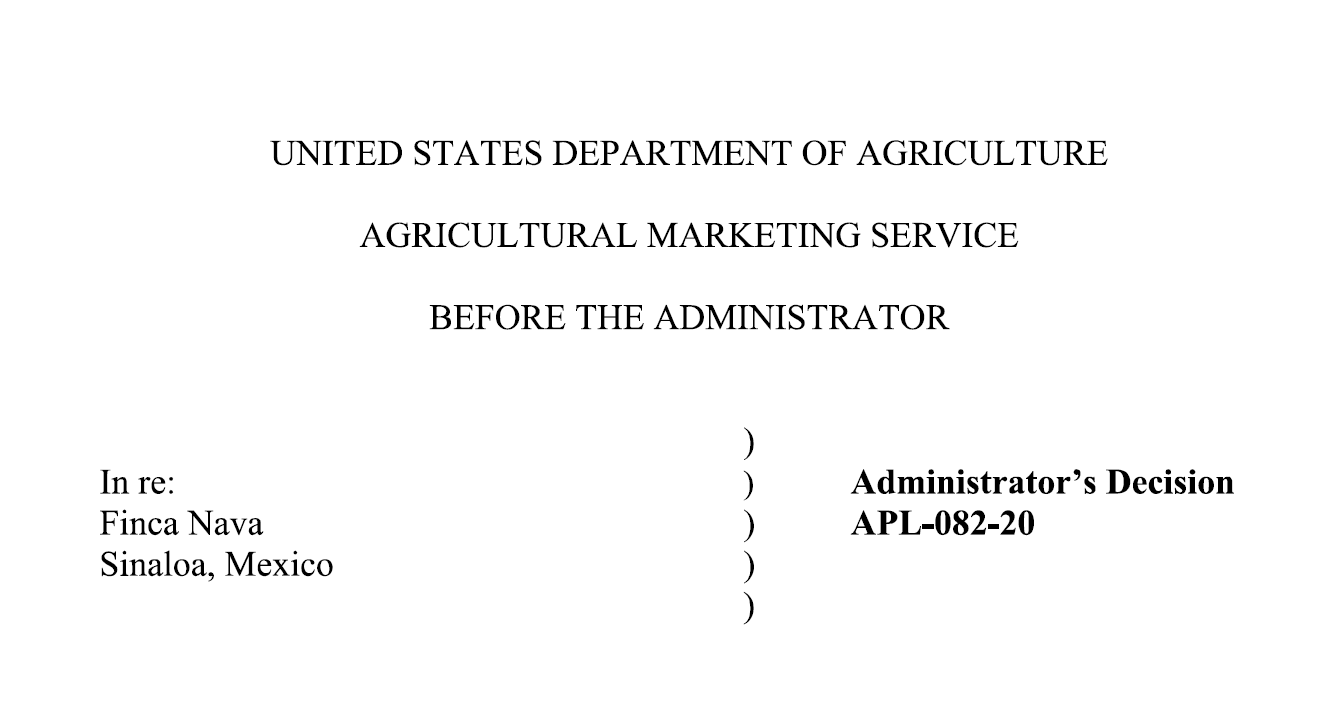 APL-082-20 APL 082 20 USDA Organic Labeling