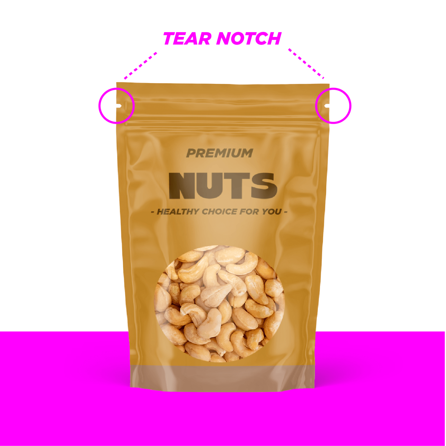 Nuts Packaging Custom Pouch Packaging For Nuts