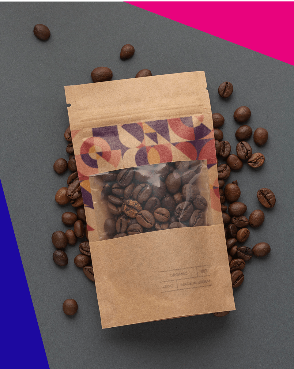 Coffee pouch with window-17