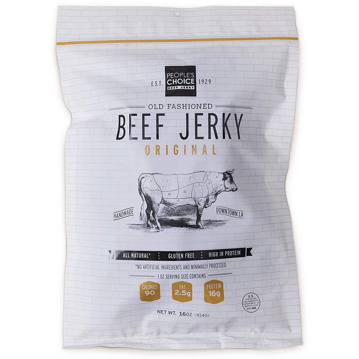 7.	People’s Choice Old Fashioned Beef Jerky Packaging
