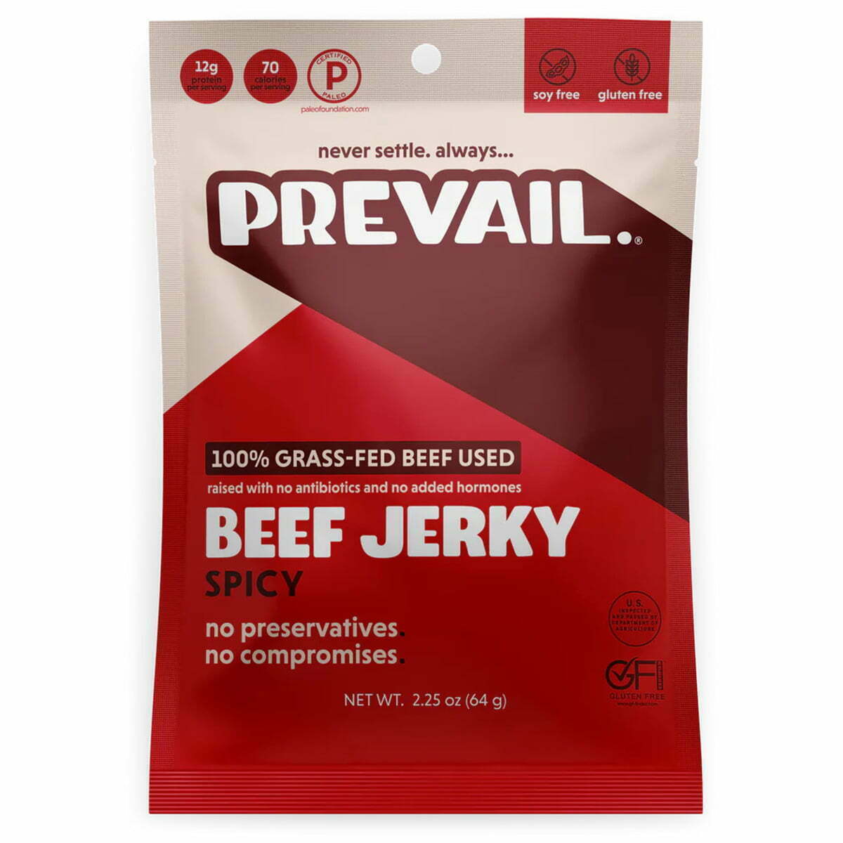 Prevail Beef Jerky Packaging