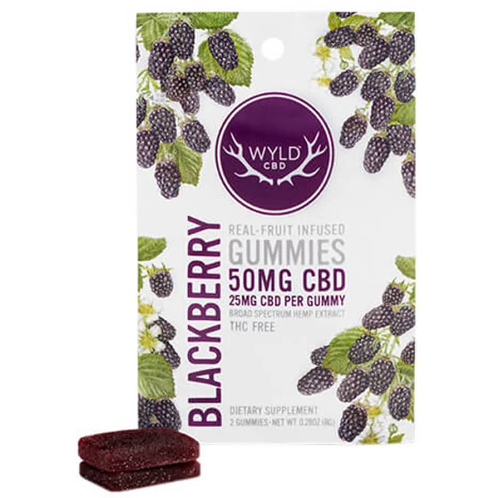 Wyld Blackberry Gummies Wyld Blackberry Gummies Cannabis Pouch Design