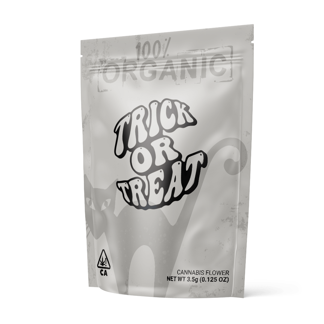 trick-or-treat-3.5g-bag trick or treat 3.5g bag Graphics in Zipper and Seal Zone Areas