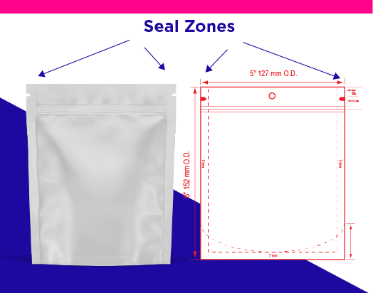 Zipper print 25 Graphics in Zipper and Seal Zone Areas