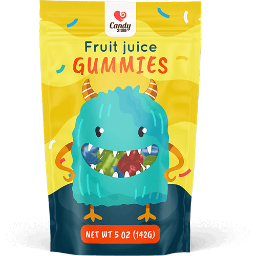 Gummies Packaging Ideas For Your Custom Gummy Candy Pouches featuring Window in Front