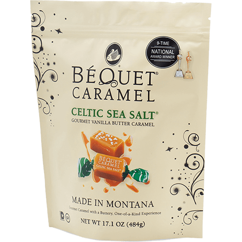 Flexible foil material suitable in printed candy packaging such as caramel pouch bag incredible barrier to both oxygen and water
