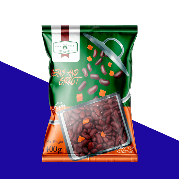 Flexible Pillow Pouch Packaging Glossy Digital Printed Plastic Snacks Packaging Pillow Pouches Heat Sealed Pouch