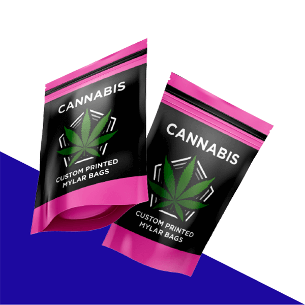 Custom Cannabis Bags Custom Digital Printed Mylar Bags Eye Catching Weed Stand Up Pouch doypack cannabis packaging