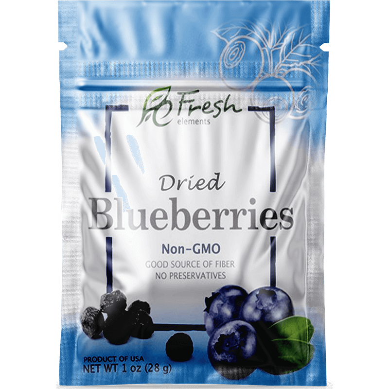 Freeze Dried Blueberries dry fruit packaging pouches 3 seal small bag