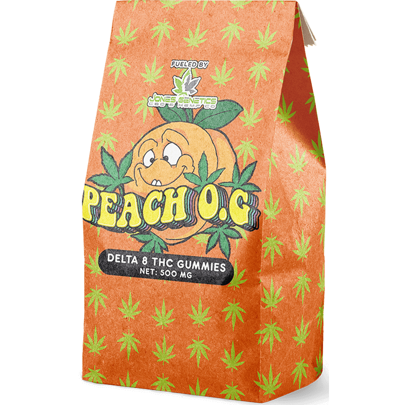 flat bottom pouch CBD infused gummies candy packaging bags flexo printed kraft paper bag