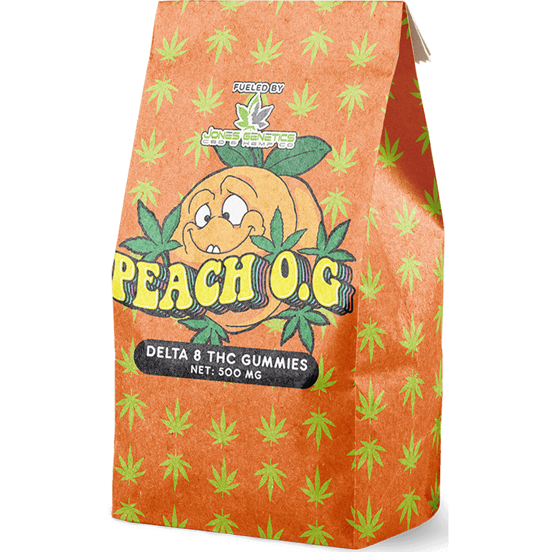 CBD Packaging flat bottom pouch CBD infused gummies candy packaging bags flexo printed kraft paper bag