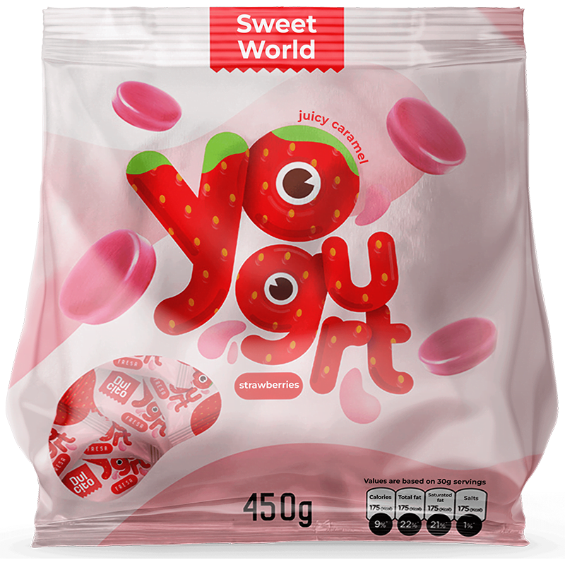 Food Grade Colorful Printing Gravure Printing Fin Seal Pouch Customized Candy Package Food Packaging