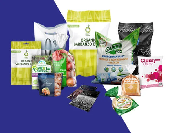 Custom Cheap Plastic Bags Cheap Poly Bags A family group shot of all the different types of custom poly bags Carepac offers including Printed mailer bags and sticker bags.