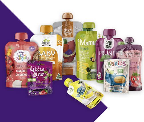 Custom Pouches Baby Food Packaging