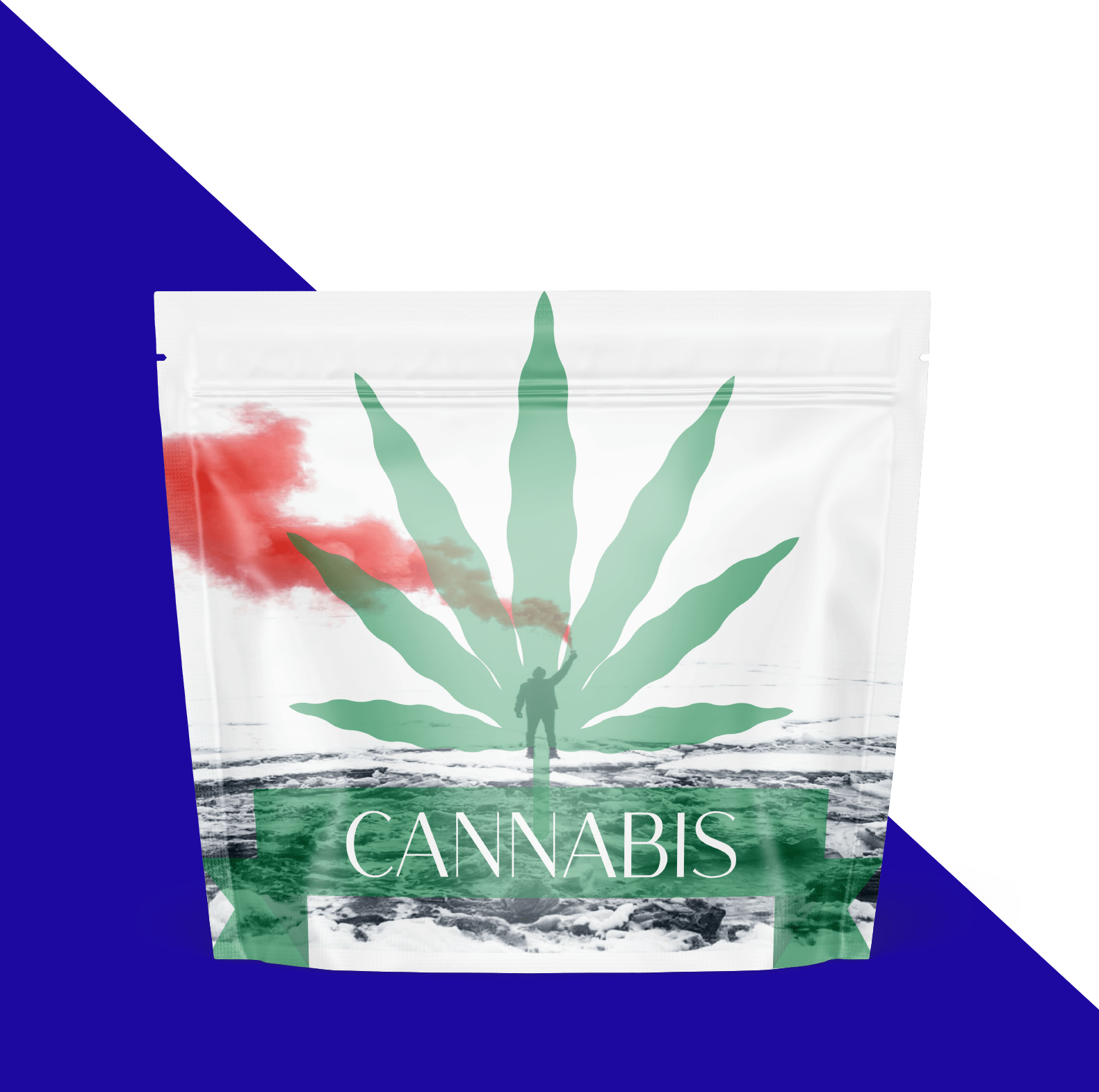 Child-resistant properties Glossy White Child Resistant Pouch Exit Bags Smell Proof Child Resistant Mylar Bags