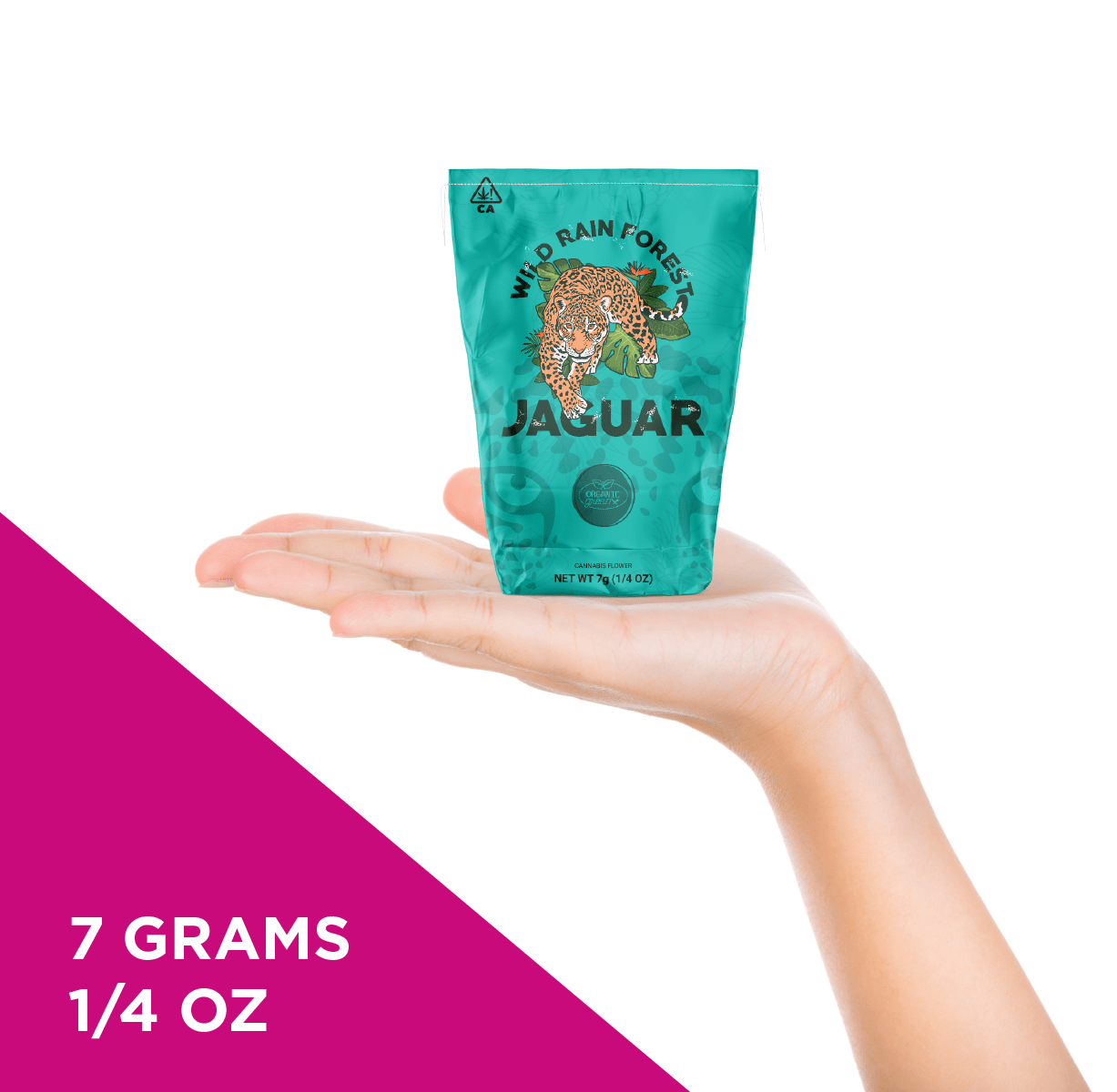 1/4 oz Cannabis Pouch Bag Cannabis flower bag design Odor Proof Bags Stand Up Pouch Printed Weed Packaging