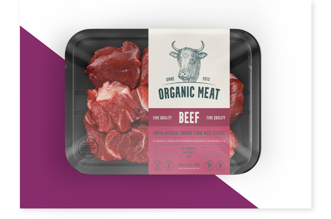 meat us inspected stamp-14 Decoding Your Meat: A Guide to USDA Beef Labels Beef in Plastic Packaging