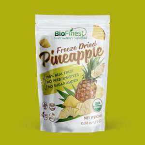 BioFinest-Freeze-Dried-Pineapple Custom Aluminum Foil Moisture Proof Ziplock Plastic Packets Dried Fruit Pouch For Snack Food Dried Pineapple Packaging Bag