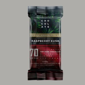 CBD Dark Chocolate CBD Dark Chocolate Cannabis Edible Packaging Fin Seal Pouch