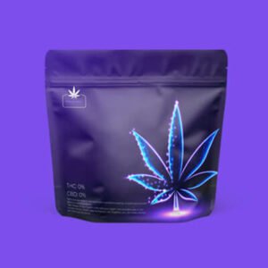 Child Resistant Dispensary Exit Bag Exit Bag Matte Finish Round Corner Custom Printed Stand Up Pouch