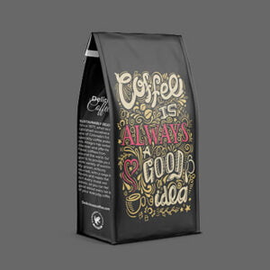 Coffee-Is-Always-Good-8-Seal-Bottom-Pouch Square Bottom Valve Pouch Packaging Tin Tie Aluminum Foil Coffee Bags With Valve