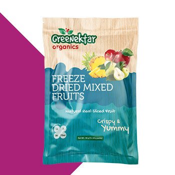 Custom Dried Cherries Packaging Freeze Dried Fruit Organic Vegan Crunchy Freeze Dried Fruit 3 Seal Pouch Bags Glossy Finish