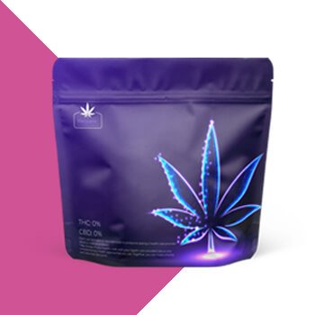Custom Printed Child Resistant Mylar Bags Marijuana Packaging Exit Bag Matte Finish Round Corner Custom Printed Stand Up Pouch