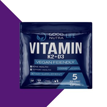 Flat Pouch Design Nutritional Supplements Flat Pouches for Capsules Glossy Finish