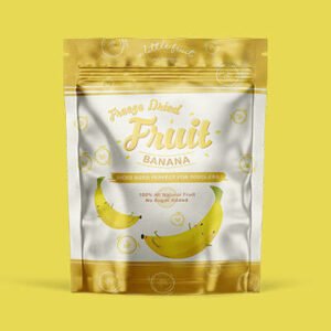 Freeze Dried Fruit Banana Colorful Design Custom Printed Plastic Banana Chips Packaging Food Bag Dried Fruit Food Packaging