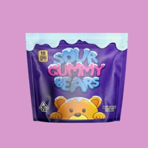 Gummy Bear CBD Infuse Exit Bag Child Resistant Ziplock Stand Up Bag