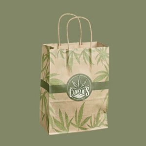 Kraft Paper Shopper twisted paper handle Hemp Grocery Bag
