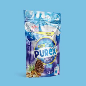 Laundry Detergent Stand Up Pouch Custom Logo Liquid Laundry Pocket Stand Up Sachet Laundry Detergent Stand Up Bag With Tear Notch
