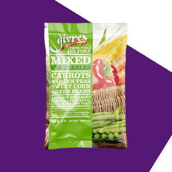 Packaging design for frozen vegetables recycled vegetable packs pillow pouch