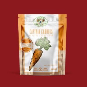 Organic Carrot Packaging Natural Red Carrot Packaging Type Poly Pouch Organic Puree Pouches Stand Up Ziplock Food Bags with Tear Notch