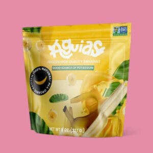 Organic Frozen Banana Packaging Organic Frozen Fruit Sliced Bananas Stand Up Doy Packaging