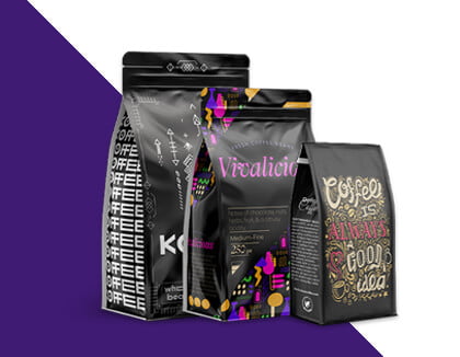 Digital Printing Coffee-Bags Custom Digital Printed Coffee Pouches Custom Made Coffee Bags Printed Stand Up Pouches for Coffee Packaging