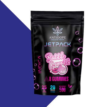 Stand-Up-Marijuana-Doy-Packaging THC Bubble Gum Kush Mylar Bags Stand Up Pouch Doy Pack Black Printed Logo in front with Tear Notch
