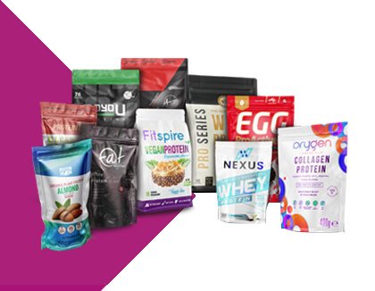 Sustainable Protein Powder Packaging Sustainable Material Food Contact Renewable Designed Whey Protein Powder Bag