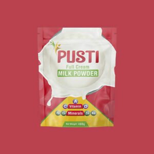 Pusti Milk Powder High Quality Food Grade Heat Seal Milk Powder Packaging Stand Up Pouch Matte Finish Printed Ziplock