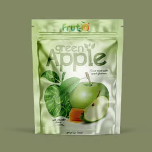 Green Apple Gummy Packaging Stand Up Pouch Apple Flavored Gummies Packaging