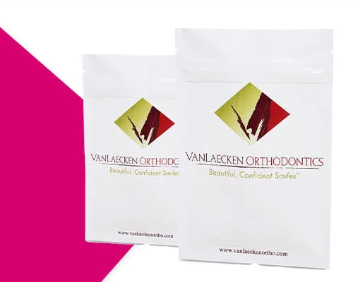 aligner consumer experience Plastic Customised 3 Seal Side Packaging Bags Clear Zip Lock Invisible Aligners Reusable Small Clear Bag