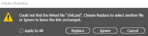 linked file missing1 linked file missing1 Flexible Packaging Design File Setup