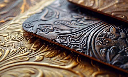 Think about the back while embossing